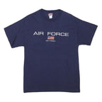 SOFFE Mens Blue Air Force Retired Graphic T-Shirt M Short Sleeve Crew Neck