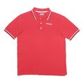 KAPPA Mens Red Short Sleeve Basic Polo Shirt L Cotton Comfort Sport Outerwear