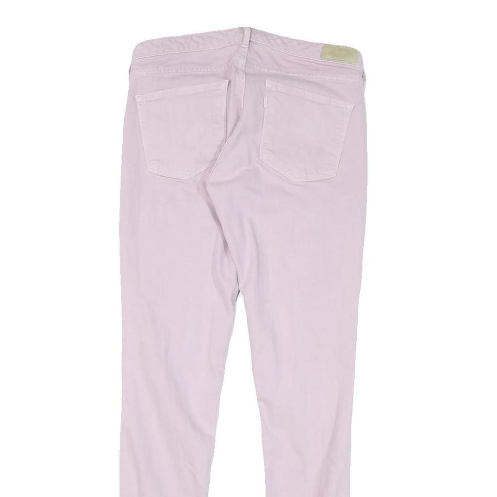 LEVI'S Womens Slim Pink Cotton Blend Denim Jeans W26 L29 Zip Skinny Stylish