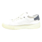 TED BAKER Mens Leather White Black Low Top Trainers UK 9 Designer Casual Shoes