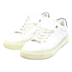 TED BAKER Mens Leather White Black Low Top Trainers UK 9 Designer Casual Shoes