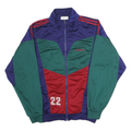 ADIDAS Mens Blue & Green & Red FC Windisch Track Jacket L Polyester Blend Zip