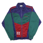 ADIDAS Mens Blue & Green & Red FC Windisch Track Jacket L Polyester Blend Zip
