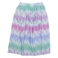 COUNTRY ONE Womens A-Line Skirt Blue Knee Length 90s Crazy Pattern M