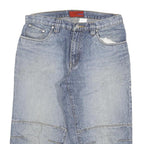 REJECT Mens Denim Blue Casual Shorts XL W34 Cotton Blend Relaxed Fit