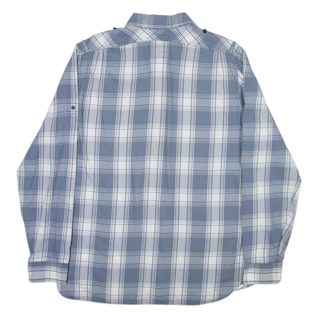 G-STAR Mens Shirt Blue Check Long Sleeve L