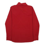 ADIDAS Womens Red Plain Jumper Roll Neck Basic Knit M Sports Casual Comfort