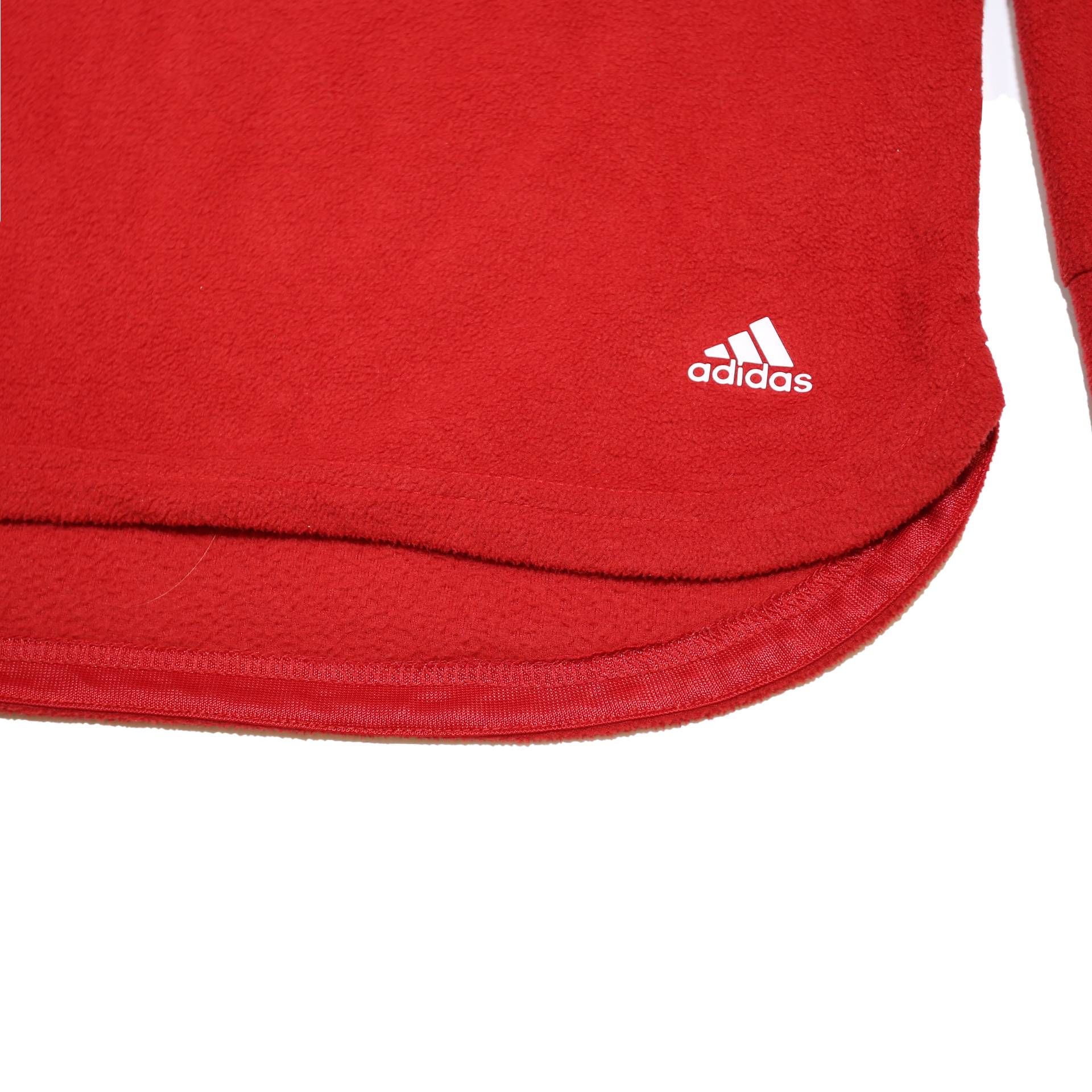 ADIDAS Womens Red Plain Jumper Roll Neck Basic Knit M Sports Casual Comfort