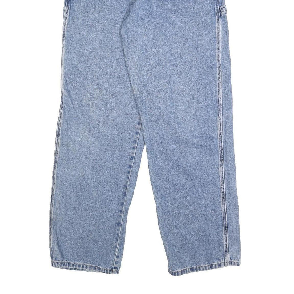 DICKIES Mens Jeans Blue Regular Straight Denim Light W28 L28 Workwear Carpenter