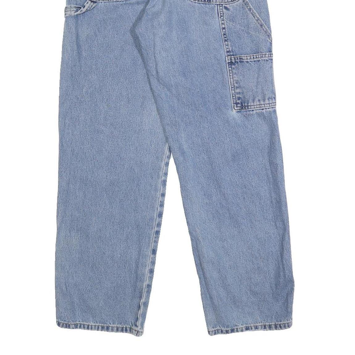 DICKIES Mens Jeans Blue Regular Straight Denim Light W28 L28 Workwear Carpenter