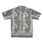 ISLAND TROPICS Boys Green Printed Shirt XL Polyester Blend Lightweight Casual