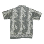 ISLAND TROPICS Boys Green Printed Shirt XL Polyester Blend Lightweight Casual