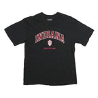 OLD VARSITY BRAND Mens Black Indiana Hoosiers T-Shirt L Short Sleeve Crew Neck