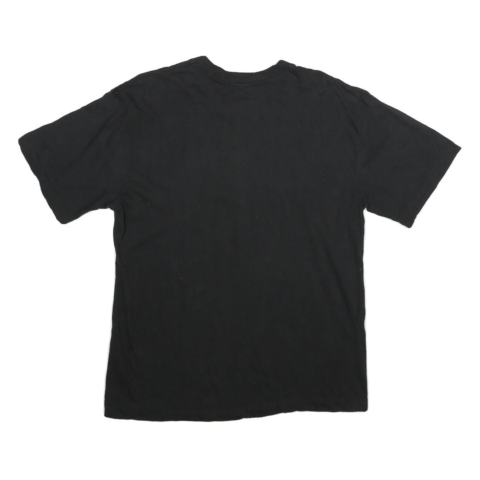 OLD VARSITY BRAND Mens Black Indiana Hoosiers T-Shirt L Short Sleeve Crew Neck