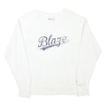 CHAMPION Mens White Blaze Crew Neck M Cotton Blend Pullover Sweatshirt
