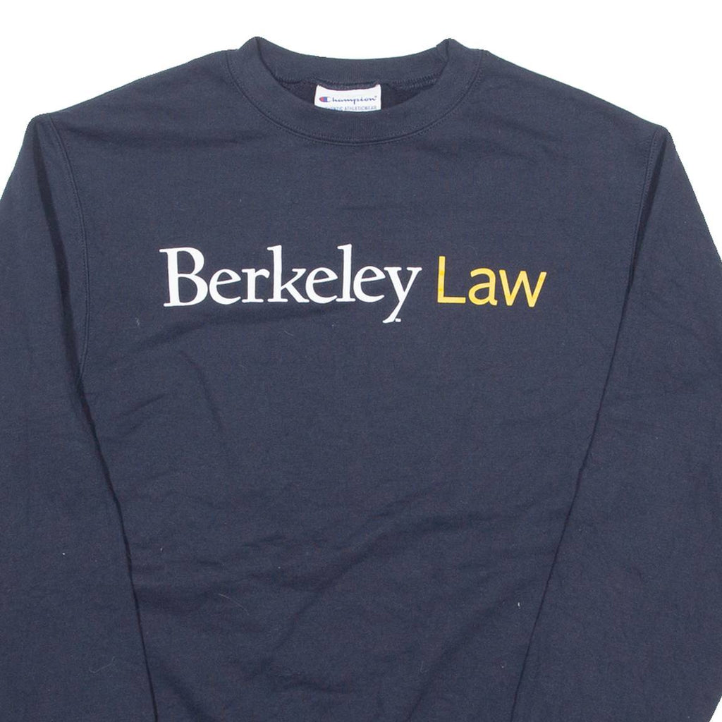 CHAMPION Womens Sweatshirt Blue S