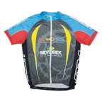 Crazy Velo Shop Full Zip Cycling Mens Jersey Grey High Neck L