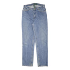 RALPH LAUREN POLO JEANS COMPANY Womens Blue Regular Straight Denim Light Wash