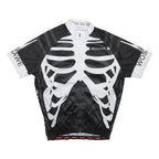 WOSAWE Mens Black & White Skeleton Graphic T-Shirt 2XL Short Sleeve Round Neck