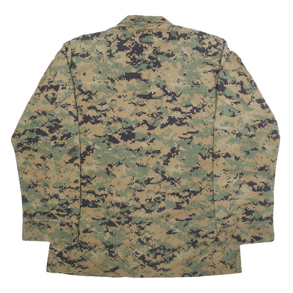 PROPPER INTERNATIONAL Mens Green Camouflage Outdoor Cotton Blend Jacket M Button