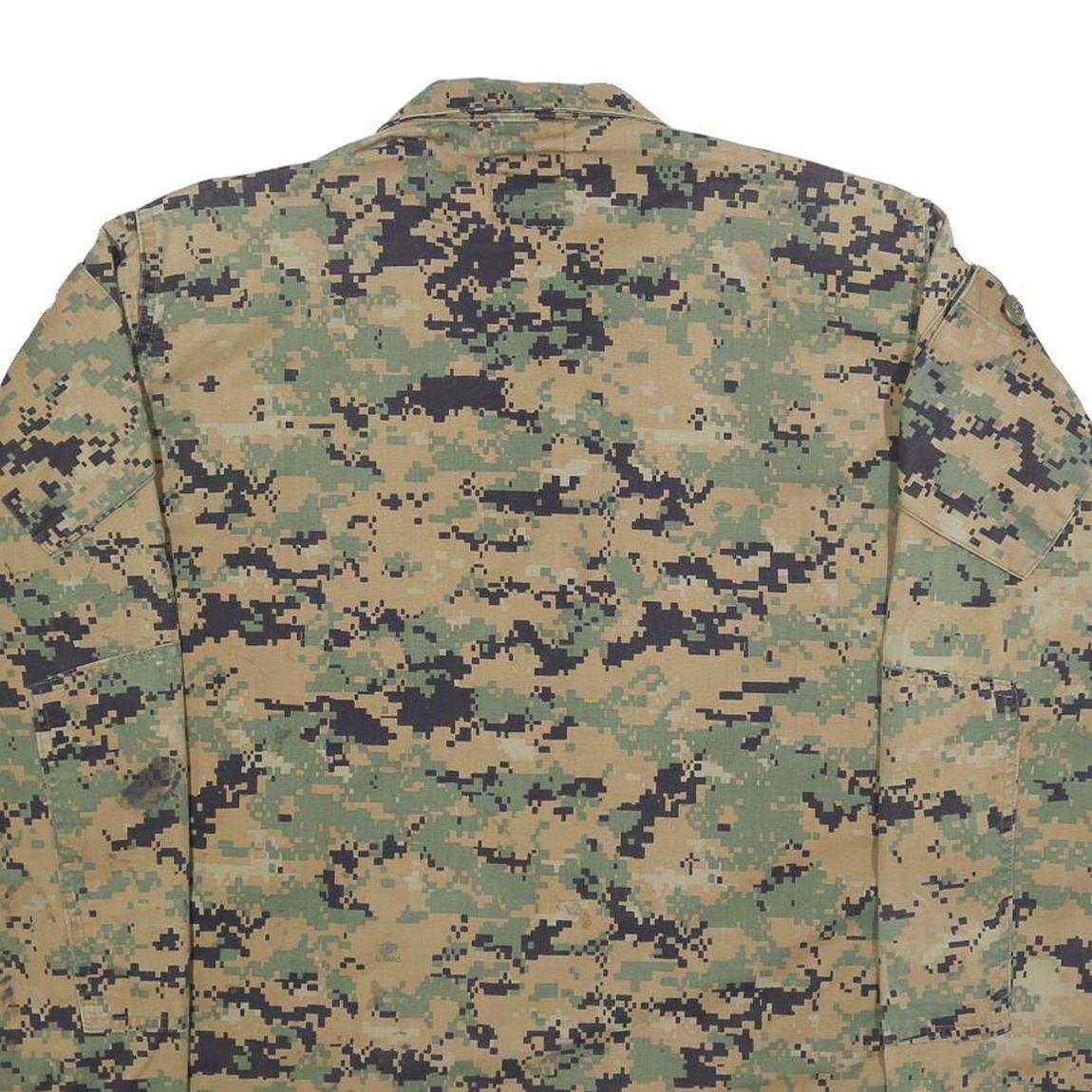 PROPPER INTERNATIONAL Mens Green Camouflage Outdoor Cotton Blend Jacket M Button