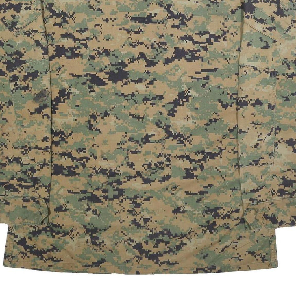 PROPPER INTERNATIONAL Mens Green Camouflage Outdoor Cotton Blend Jacket M Button
