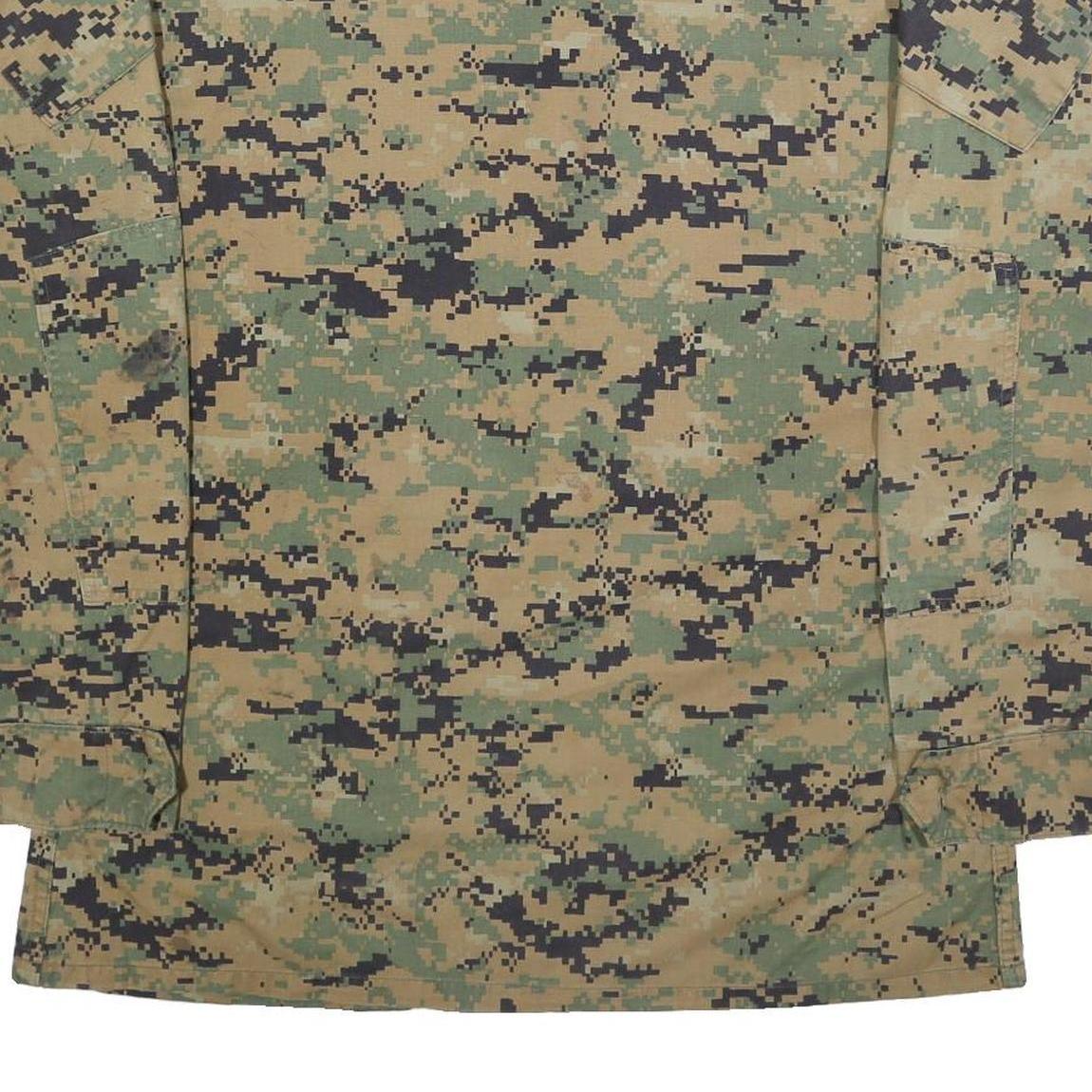 PROPPER INTERNATIONAL Mens Green Camouflage Outdoor Cotton Blend Jacket M Button