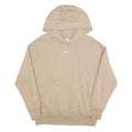 NIKE Womens Beige Hoodie S Cotton Blend Pullover Casual Sportswear