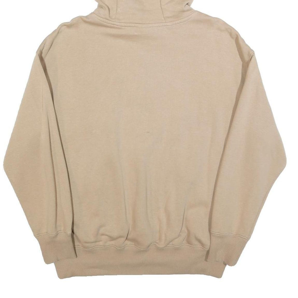 NIKE Womens Beige Hoodie S Cotton Blend Pullover Casual Sportswear