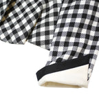 GEISSLER Womens Black & White Wool Check Classic Jacket S Woven Tailored