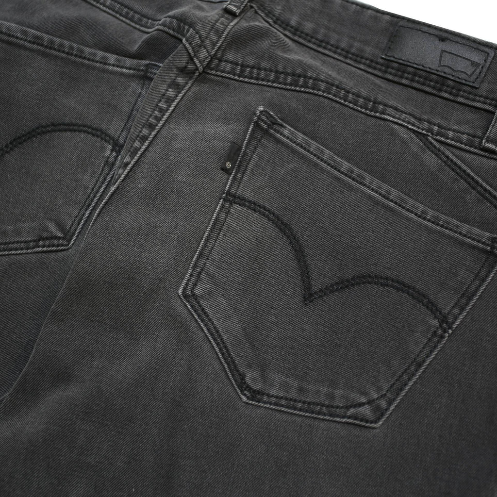 LEVIS Womens Black Slim Skinny Denim Cotton Blend Dark Wash W27 L32 Stretch Zip