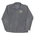 EDDIE BAUER Mens Grey Bomber Jacket L Polyester Blend Plain Zip Casual Outerwear