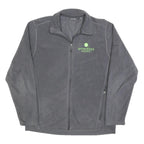 EDDIE BAUER Mens Grey Bomber Jacket L Polyester Blend Plain Zip Casual Outerwear
