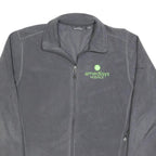 EDDIE BAUER Mens Grey Bomber Jacket L Polyester Blend Plain Zip Casual Outerwear