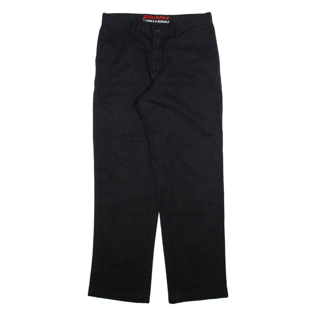 DICKIES Mens Trousers Black Regular Straight W30 L32