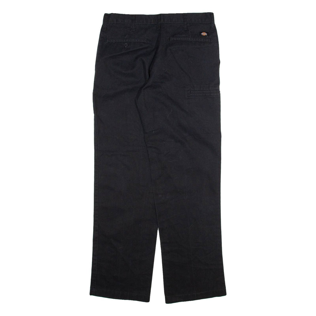 DICKIES Mens Trousers Black Regular Straight W30 L32