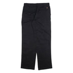 DICKIES Mens Trousers Black Regular Straight W30 L32