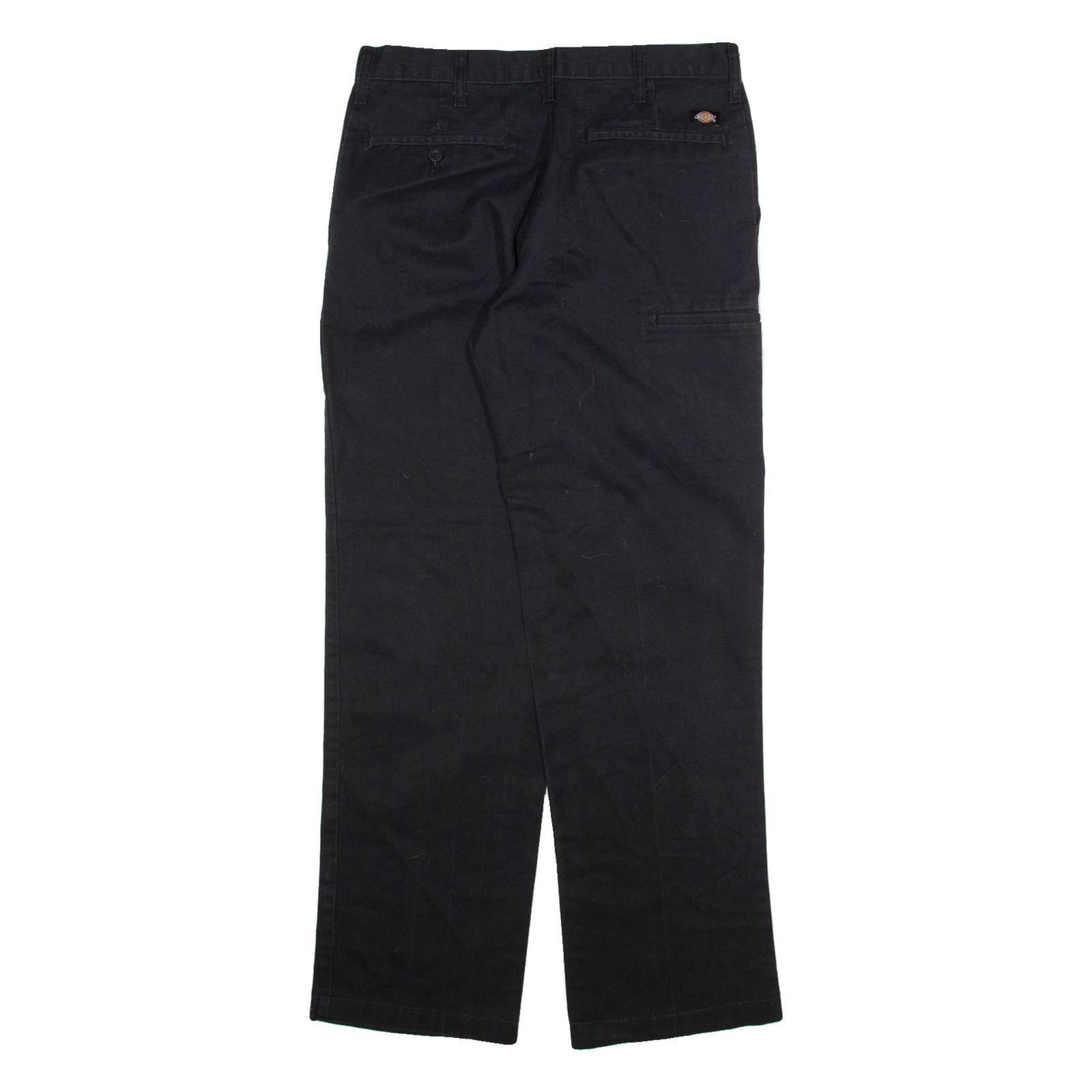 DICKIES Mens Trousers Black Regular Straight W30 L32