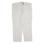 CARHARTT Mens Relaxed Jeans Beige Cotton Blend Zip W40 L30 Workwear Carpenter