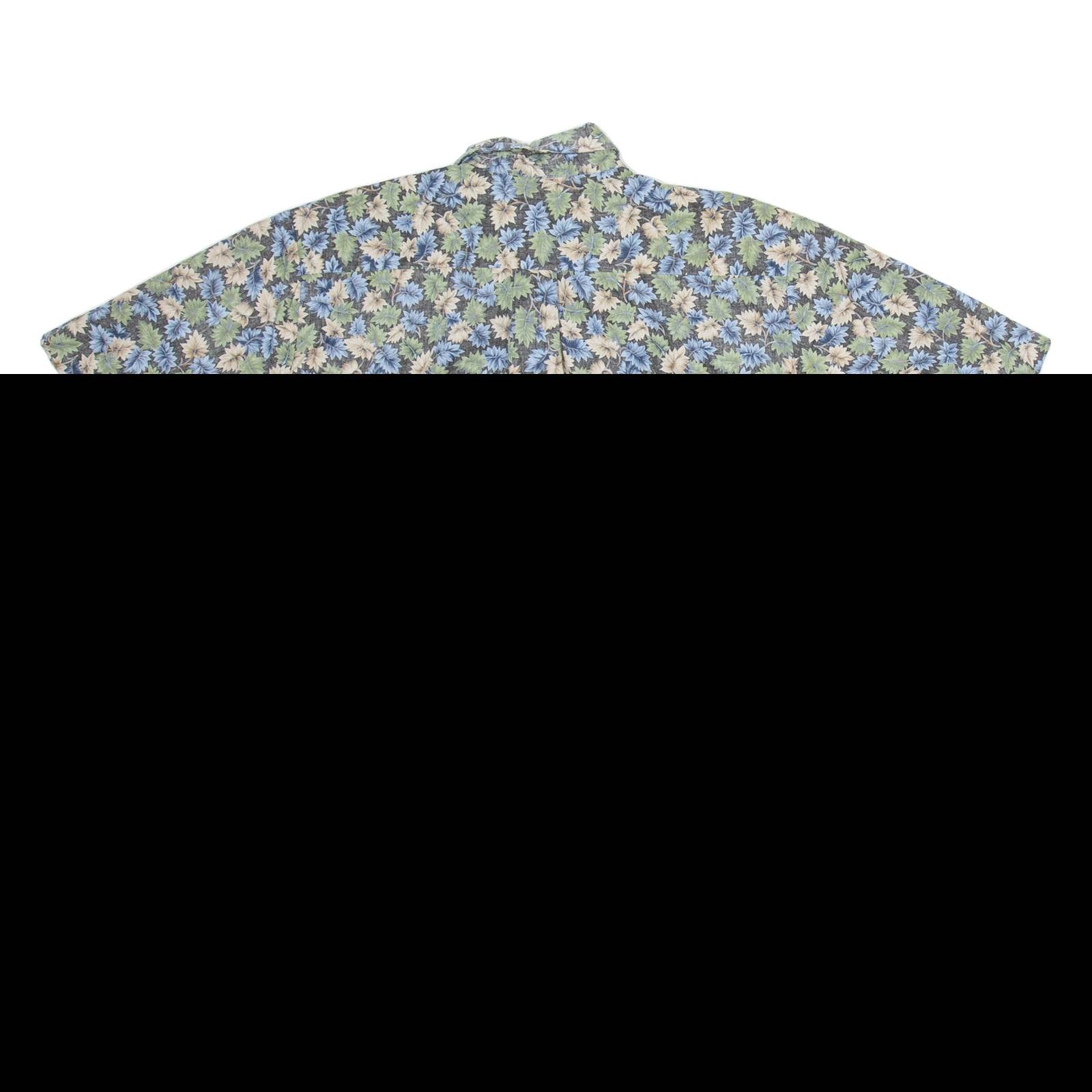 BISHOP ST Mens Shirt Black Crazy Pattern M