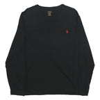 POLO RALPH LAUREN Mens Black Long Sleeve Crew Neck Classic T-Shirt XL