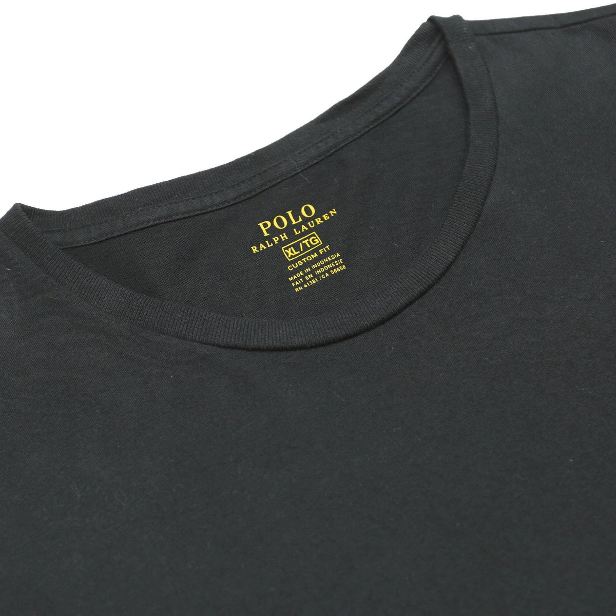 POLO RALPH LAUREN Mens Black Long Sleeve Crew Neck Classic T-Shirt XL