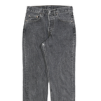 LEVI'S Womens Jeans Black Slim Straight Denim Medium W26 L30 Classic Style