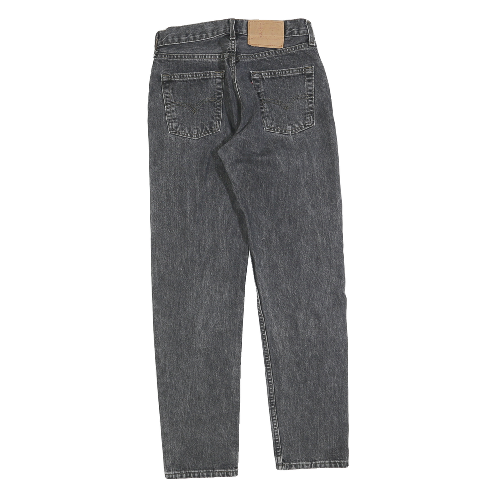 LEVI'S Womens Jeans Black Slim Straight Denim Medium W26 L30 Classic Style