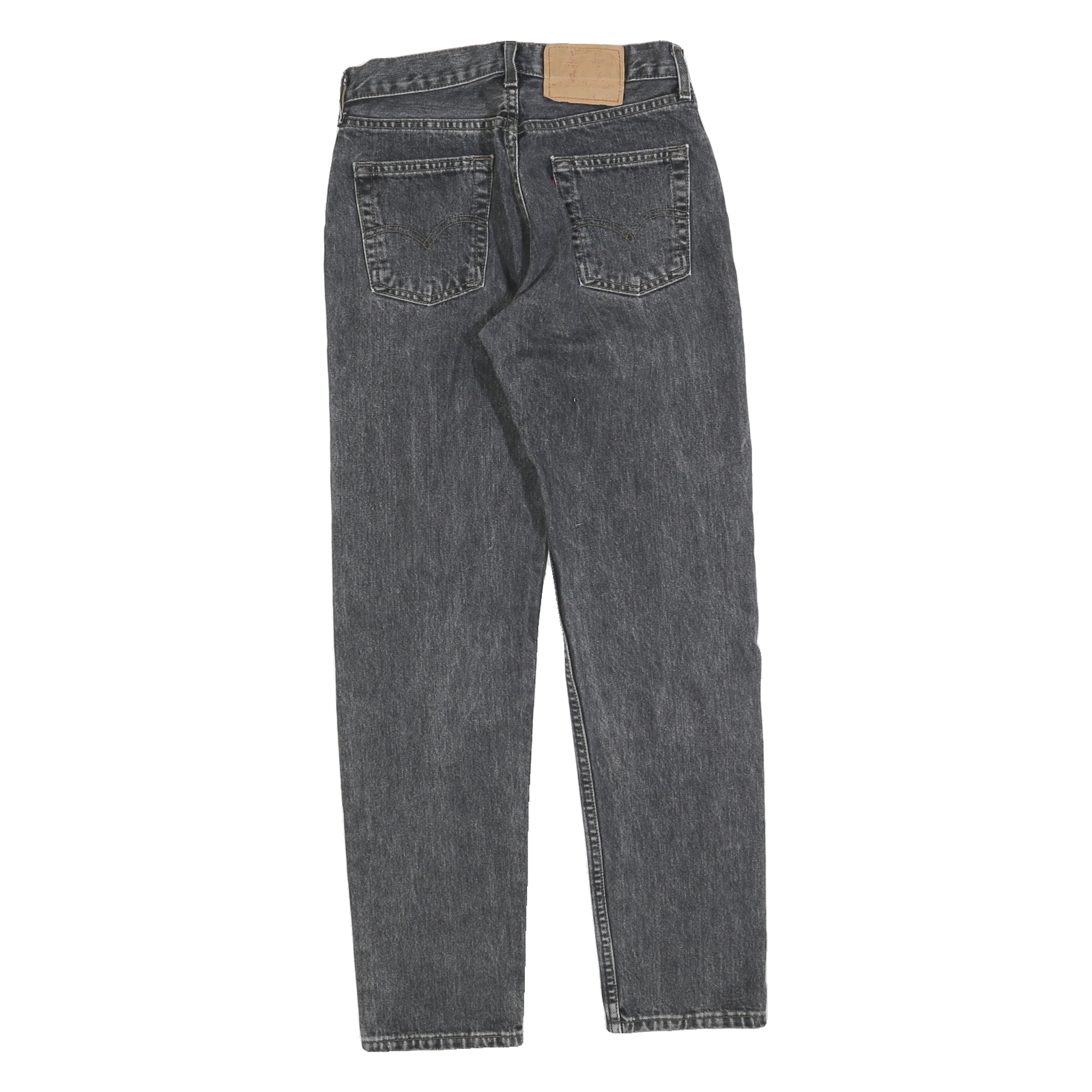 LEVI'S Womens Jeans Black Slim Straight Denim Medium W26 L30 Classic Style