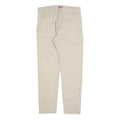 LEVI'S Mens Cotton Blend Slim Beige Trousers W29 L27 Casual Zip Closure