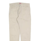 LEVI'S Mens Cotton Blend Slim Beige Trousers W29 L27 Casual Zip Closure