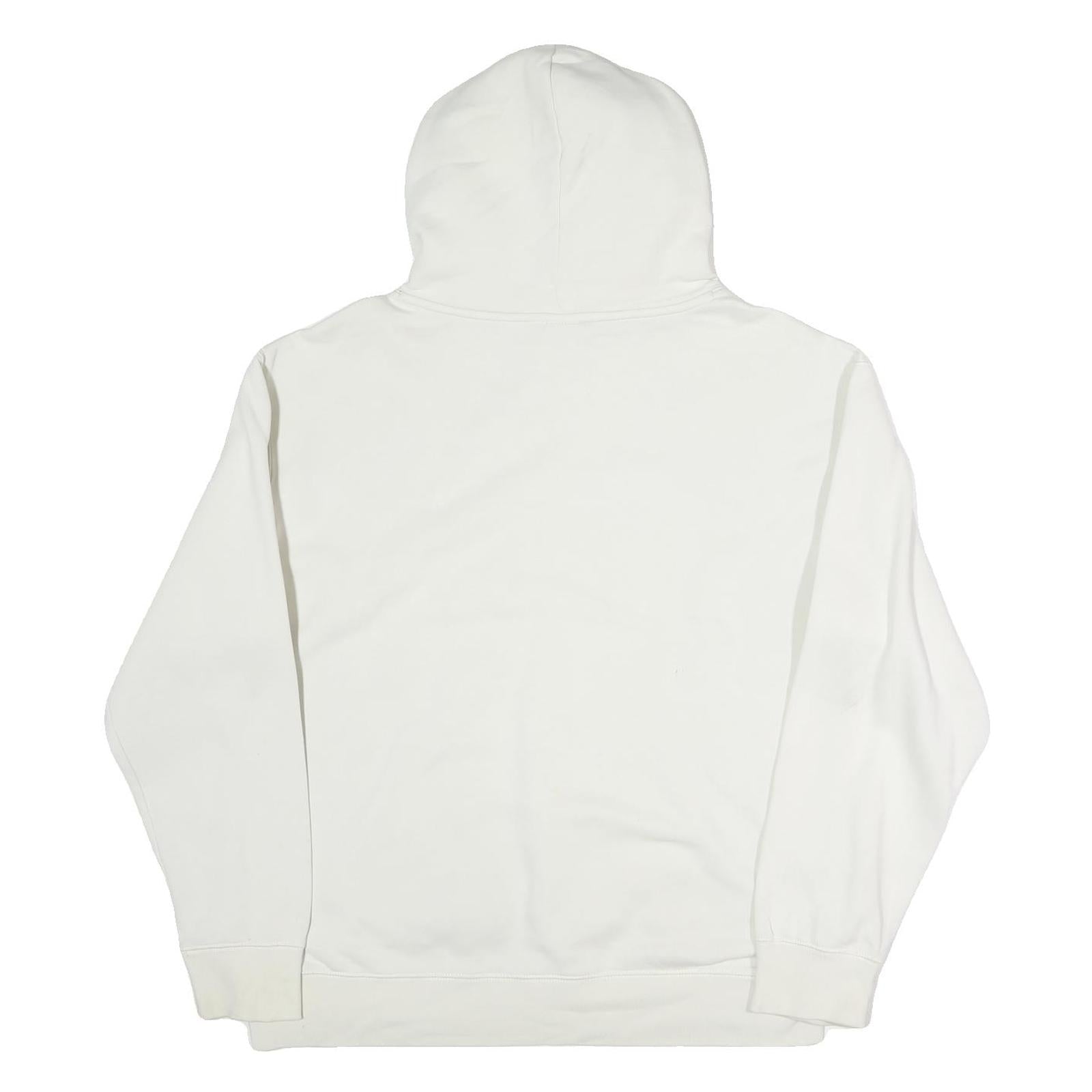 NIKE SB Mens White Pullover Hoodie L Cotton Casual Comfort