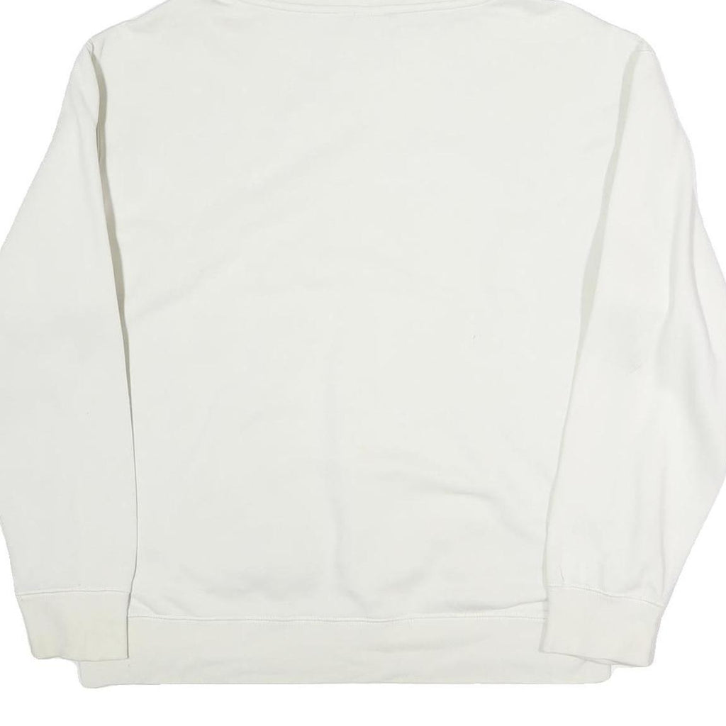 NIKE SB Mens White Pullover Hoodie L Cotton Casual Comfort