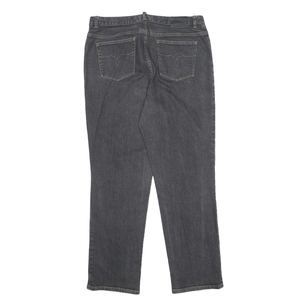 LAUREN RALPH LAUREN Womens Jeans Black Regular Straight Denim Medium W34 L30